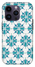 Load image into Gallery viewer, Teal Watercolor Tile Pattern - Phone Case