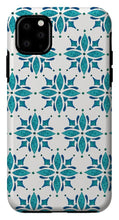 Load image into Gallery viewer, Teal Watercolor Tile Pattern - Phone Case