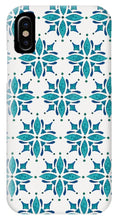 Load image into Gallery viewer, Teal Watercolor Tile Pattern - Phone Case