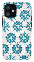 Load image into Gallery viewer, Teal Watercolor Tile Pattern - Phone Case