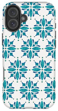 Load image into Gallery viewer, Teal Watercolor Tile Pattern - Phone Case