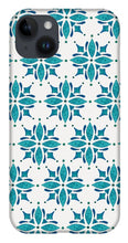Load image into Gallery viewer, Teal Watercolor Tile Pattern - Phone Case