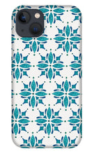 Load image into Gallery viewer, Teal Watercolor Tile Pattern - Phone Case