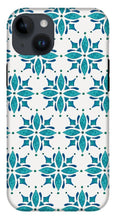 Load image into Gallery viewer, Teal Watercolor Tile Pattern - Phone Case