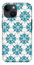 Load image into Gallery viewer, Teal Watercolor Tile Pattern - Phone Case