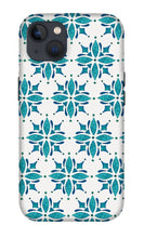 Load image into Gallery viewer, Teal Watercolor Tile Pattern - Phone Case