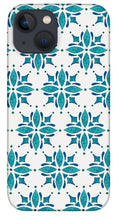 Load image into Gallery viewer, Teal Watercolor Tile Pattern - Phone Case