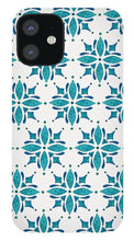 Load image into Gallery viewer, Teal Watercolor Tile Pattern - Phone Case