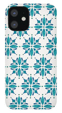 Load image into Gallery viewer, Teal Watercolor Tile Pattern - Phone Case