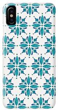 Load image into Gallery viewer, Teal Watercolor Tile Pattern - Phone Case