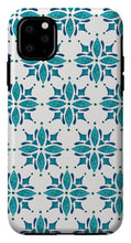 Load image into Gallery viewer, Teal Watercolor Tile Pattern - Phone Case