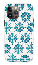 Load image into Gallery viewer, Teal Watercolor Tile Pattern - Phone Case