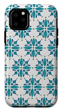 Load image into Gallery viewer, Teal Watercolor Tile Pattern - Phone Case