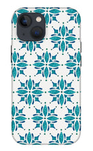 Load image into Gallery viewer, Teal Watercolor Tile Pattern - Phone Case
