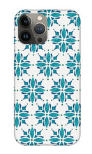 Load image into Gallery viewer, Teal Watercolor Tile Pattern - Phone Case