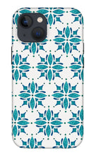 Load image into Gallery viewer, Teal Watercolor Tile Pattern - Phone Case