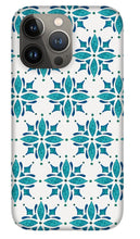 Load image into Gallery viewer, Teal Watercolor Tile Pattern - Phone Case