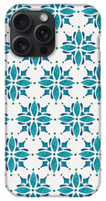 Load image into Gallery viewer, Teal Watercolor Tile Pattern - Phone Case