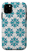 Load image into Gallery viewer, Teal Watercolor Tile Pattern - Phone Case