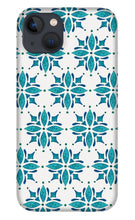 Load image into Gallery viewer, Teal Watercolor Tile Pattern - Phone Case