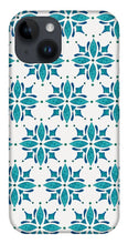 Load image into Gallery viewer, Teal Watercolor Tile Pattern - Phone Case