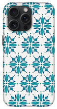 Load image into Gallery viewer, Teal Watercolor Tile Pattern - Phone Case