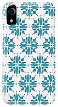Load image into Gallery viewer, Teal Watercolor Tile Pattern - Phone Case