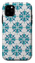 Load image into Gallery viewer, Teal Watercolor Tile Pattern - Phone Case