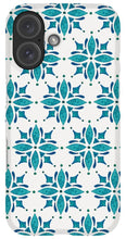 Load image into Gallery viewer, Teal Watercolor Tile Pattern - Phone Case