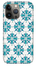 Load image into Gallery viewer, Teal Watercolor Tile Pattern - Phone Case