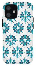 Load image into Gallery viewer, Teal Watercolor Tile Pattern - Phone Case