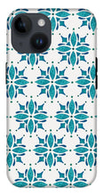 Load image into Gallery viewer, Teal Watercolor Tile Pattern - Phone Case