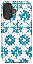 Load image into Gallery viewer, Teal Watercolor Tile Pattern - Phone Case