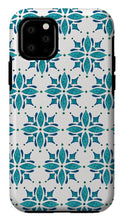 Load image into Gallery viewer, Teal Watercolor Tile Pattern - Phone Case