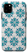 Load image into Gallery viewer, Teal Watercolor Tile Pattern - Phone Case