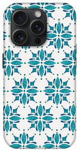 Load image into Gallery viewer, Teal Watercolor Tile Pattern - Phone Case