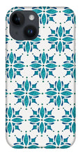 Load image into Gallery viewer, Teal Watercolor Tile Pattern - Phone Case