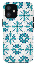 Load image into Gallery viewer, Teal Watercolor Tile Pattern - Phone Case