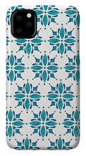 Load image into Gallery viewer, Teal Watercolor Tile Pattern - Phone Case