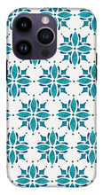 Load image into Gallery viewer, Teal Watercolor Tile Pattern - Phone Case