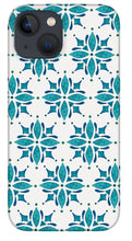 Load image into Gallery viewer, Teal Watercolor Tile Pattern - Phone Case