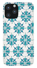 Load image into Gallery viewer, Teal Watercolor Tile Pattern - Phone Case