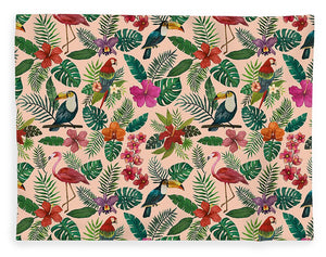 Tropical Bird Pattern - Blanket