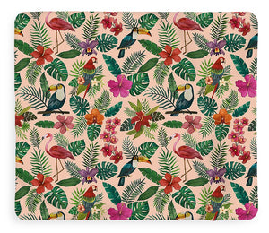 Tropical Bird Pattern - Blanket