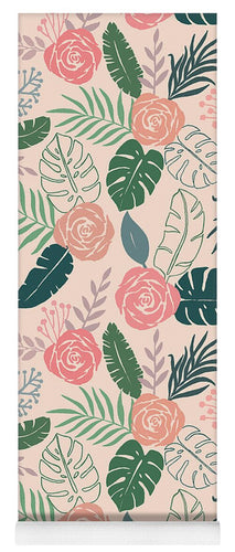 Tropical Floral Pattern - Yoga Mat