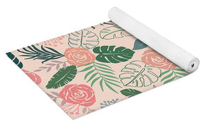 Tropical Floral Pattern - Yoga Mat