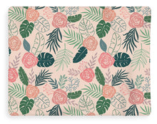 Load image into Gallery viewer, Tropical Floral Pattern - Blanket