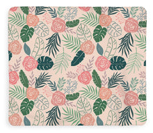 Load image into Gallery viewer, Tropical Floral Pattern - Blanket