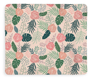 Tropical Floral Pattern - Blanket