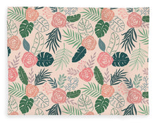Load image into Gallery viewer, Tropical Floral Pattern - Blanket
